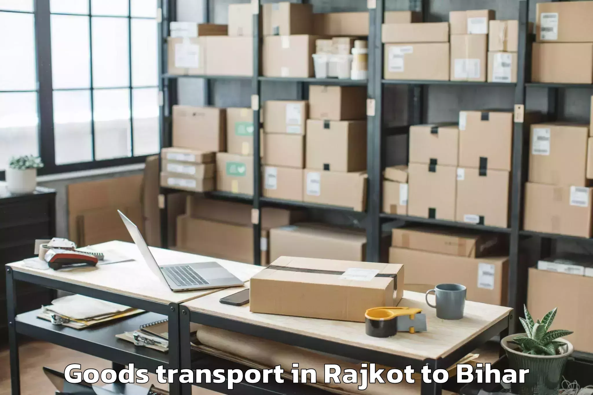 Book Rajkot to Rusera Goods Transport